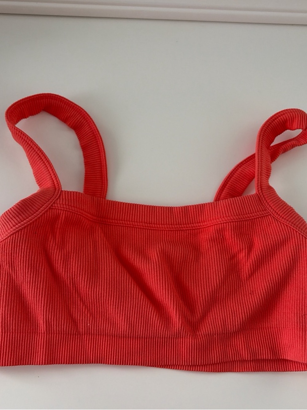 Red Ribbed Comfort Bralette - Women Intimates & Sleepwear